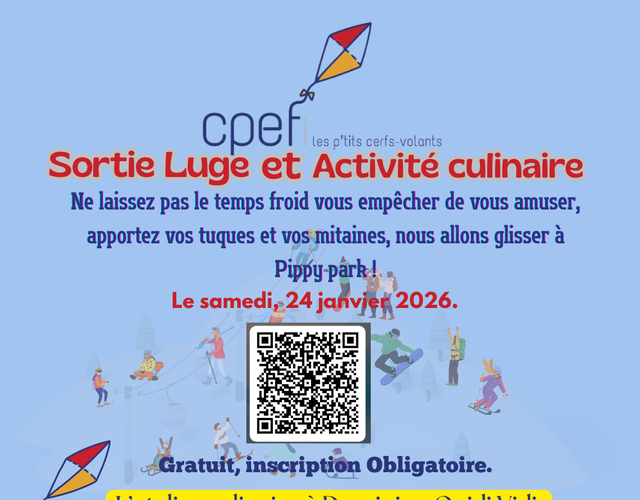 Invitation - Sortie luge en famille !