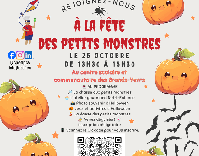 ALERTE ! ALERTE ! LES PETITS MONSTRES DÉBARQUENT AU CPEF !