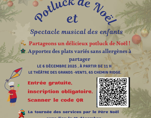 Potluck de Noël du CPEF - 6 décembre