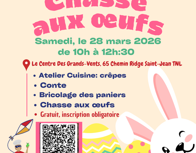 Chasse aux oeufs - Venez célébrer le printemps avec nous !